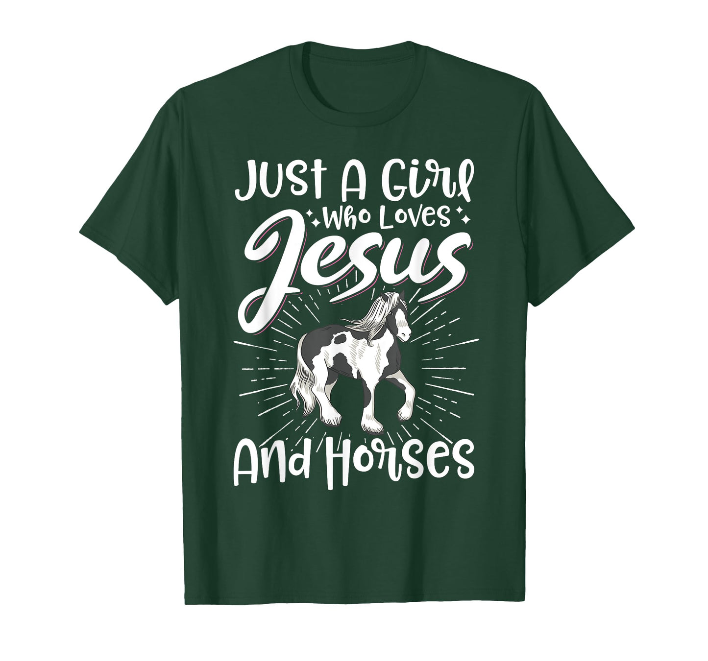 Just A Girl Who Loves Jesus And Horses T-Shirt
