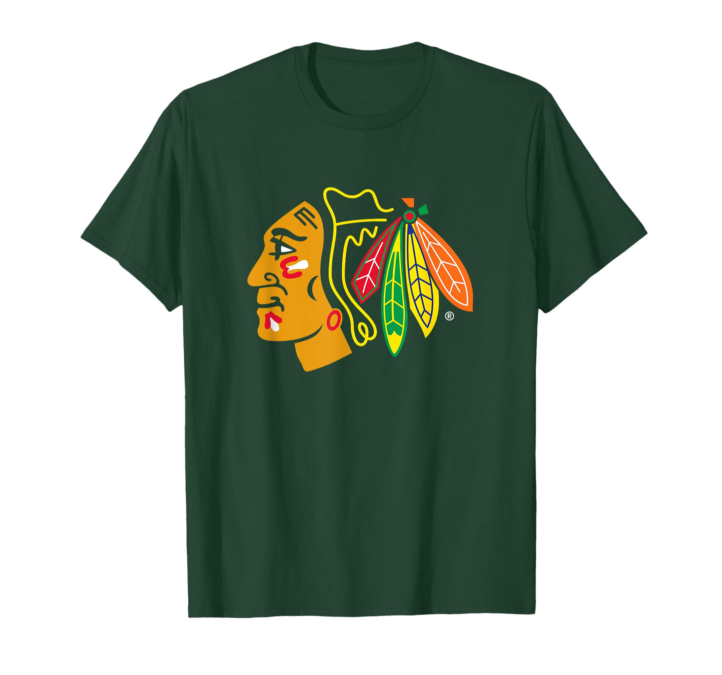 Chicago Blackhawks Icon Black Officially Licensed T-Shirt