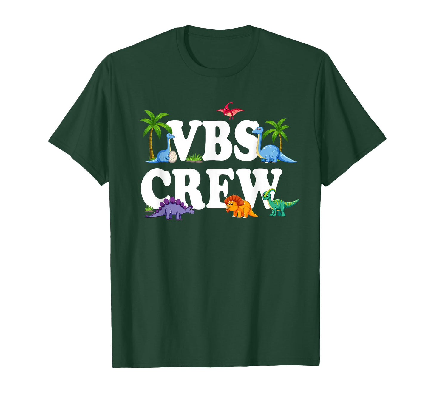VBS Crew 2025 Vacation Bible School Dinosaur T-Shirt