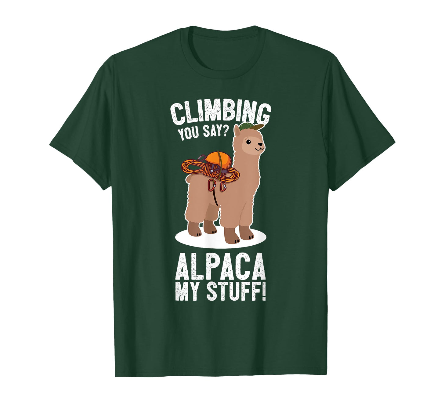 Rock Climber Mountain Bouldering I Alpaca Climbing Gear T-Shirt