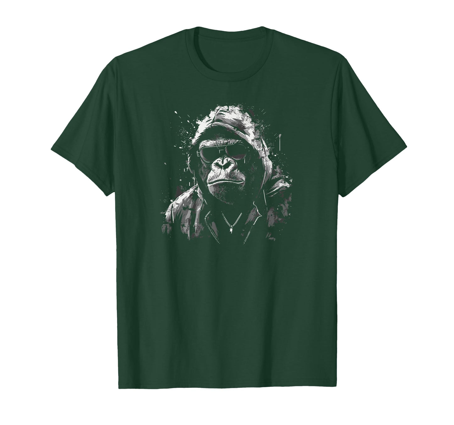 Angry Gorilla Face Growling Scary Silverback Gorilla T-Shirt