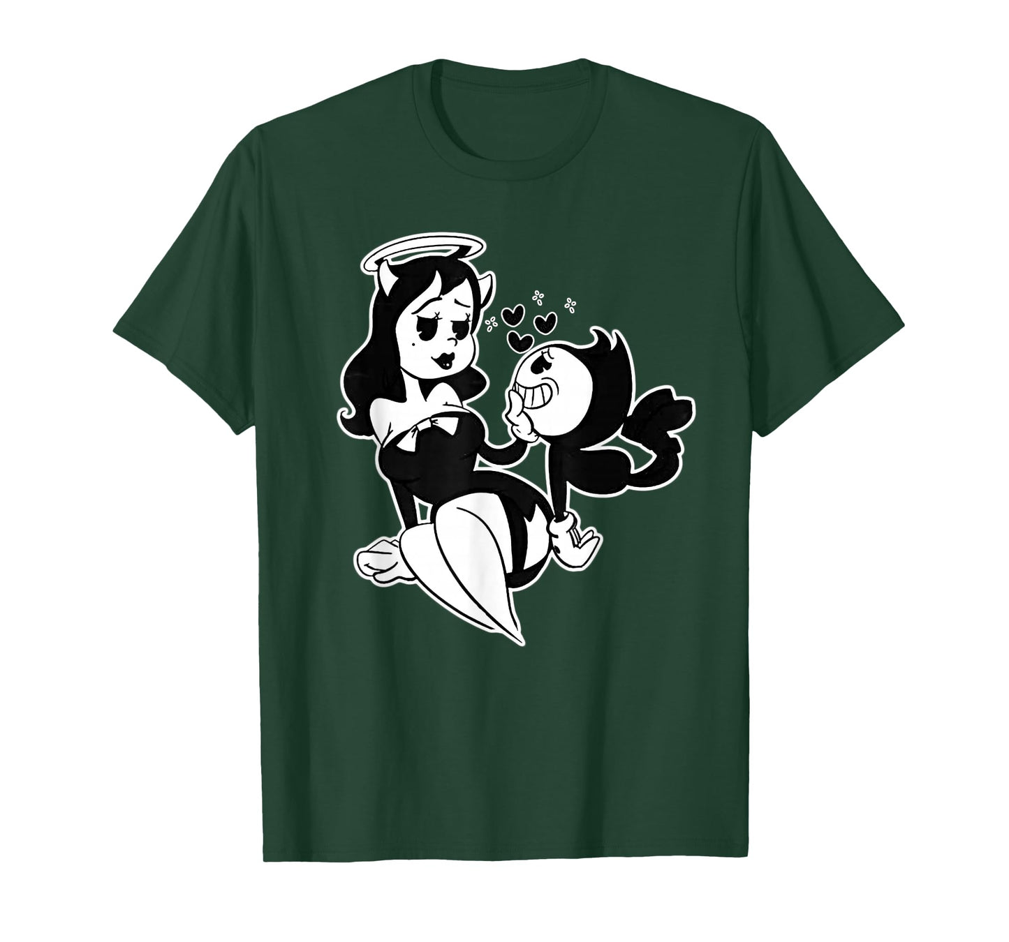 Alice Angel Gothic Angel x Bendy Demon Vintage Cartoon T-Shirt