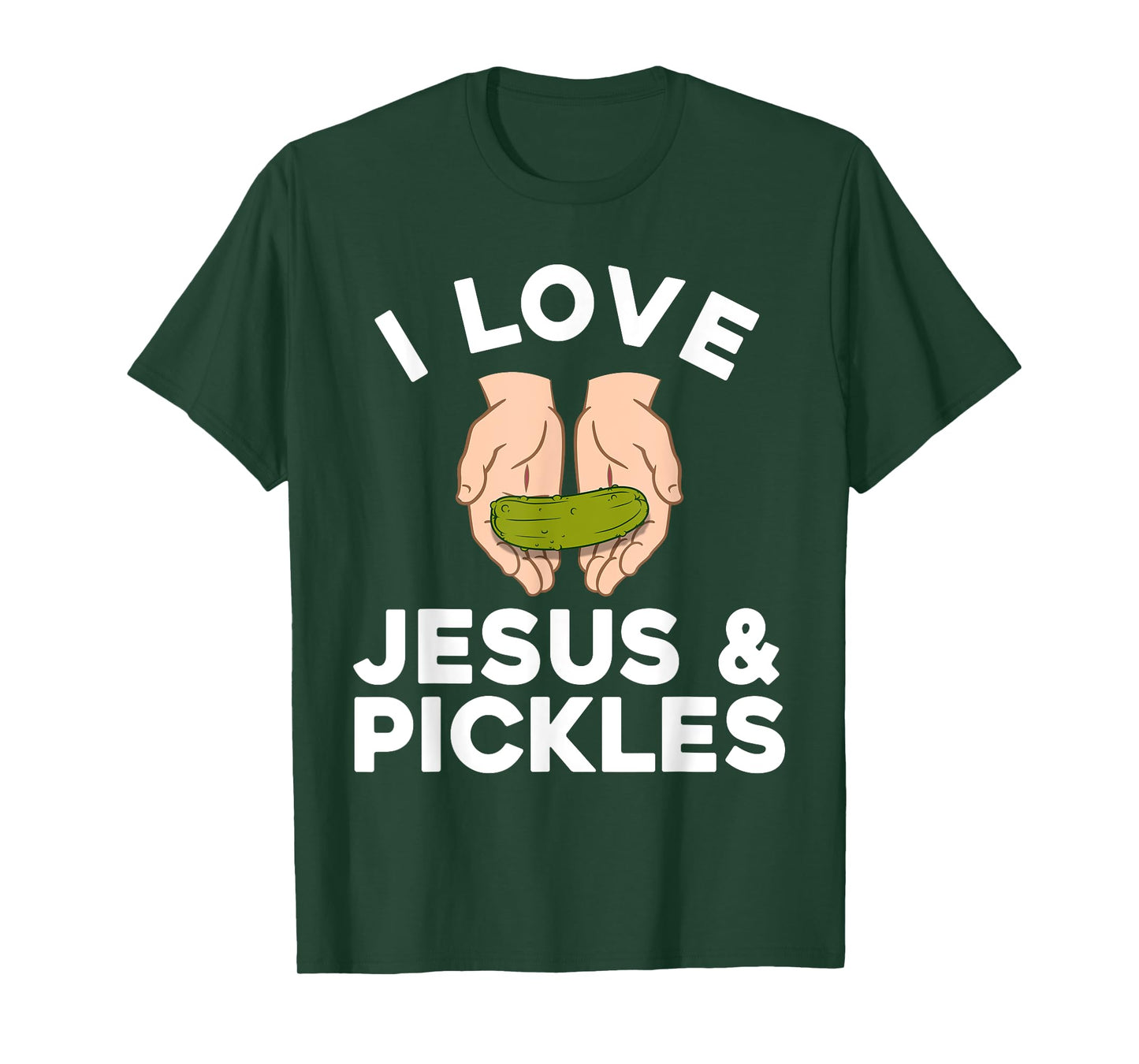 Cute Pickle Design For Men Women Kids Jesus Pickle Lovers T-Shirt
