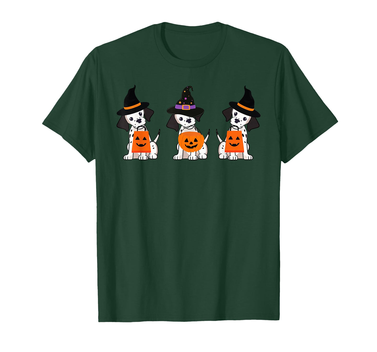 Halloween Dalmatian Dogs Trick Or Treat T-Shirt