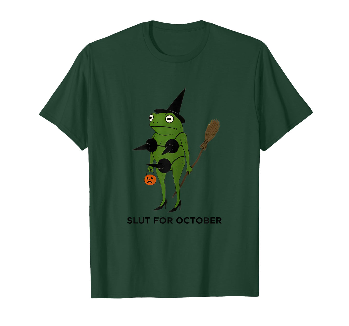 Funny Frog Witch – Quirky Halloween Costume Alternative T-Shirt