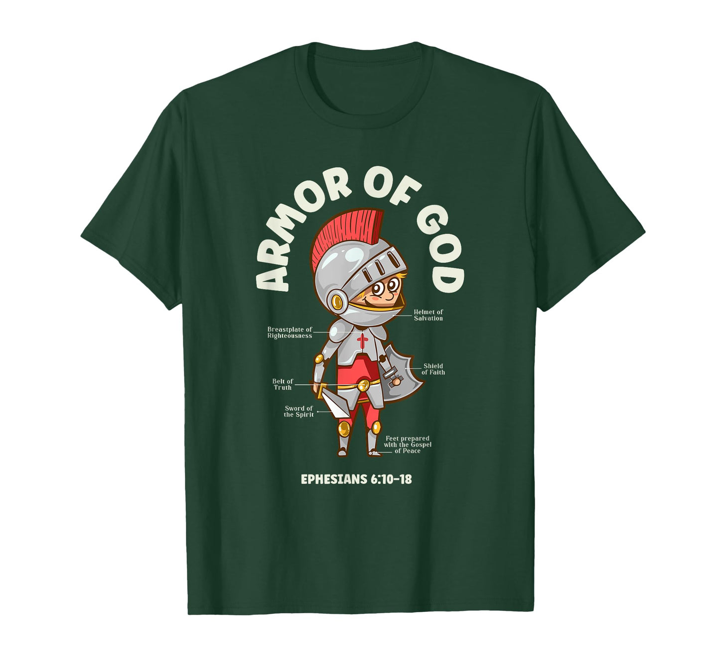 Christian Kids: Armor Of God - Bible Verses T-Shirt