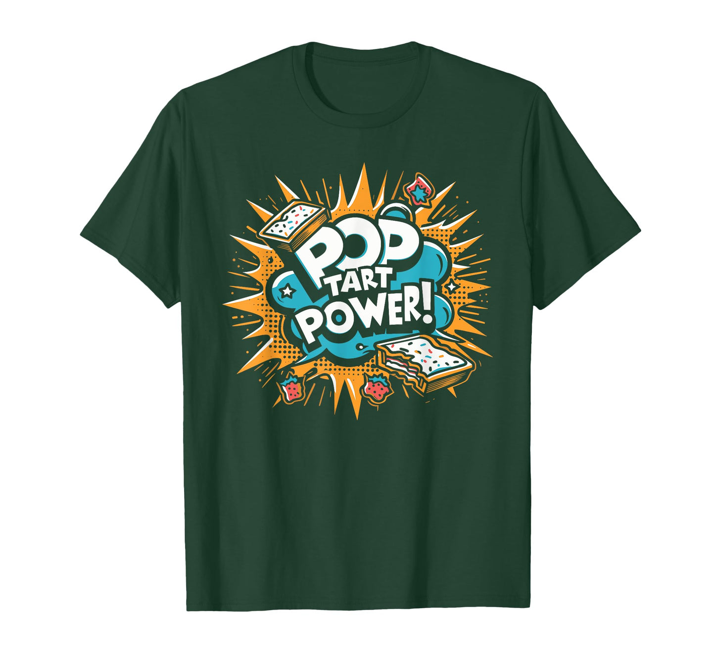 Pop Tart Power! Funny Gym Fitness Frosted Toaster Pastry T-Shirt