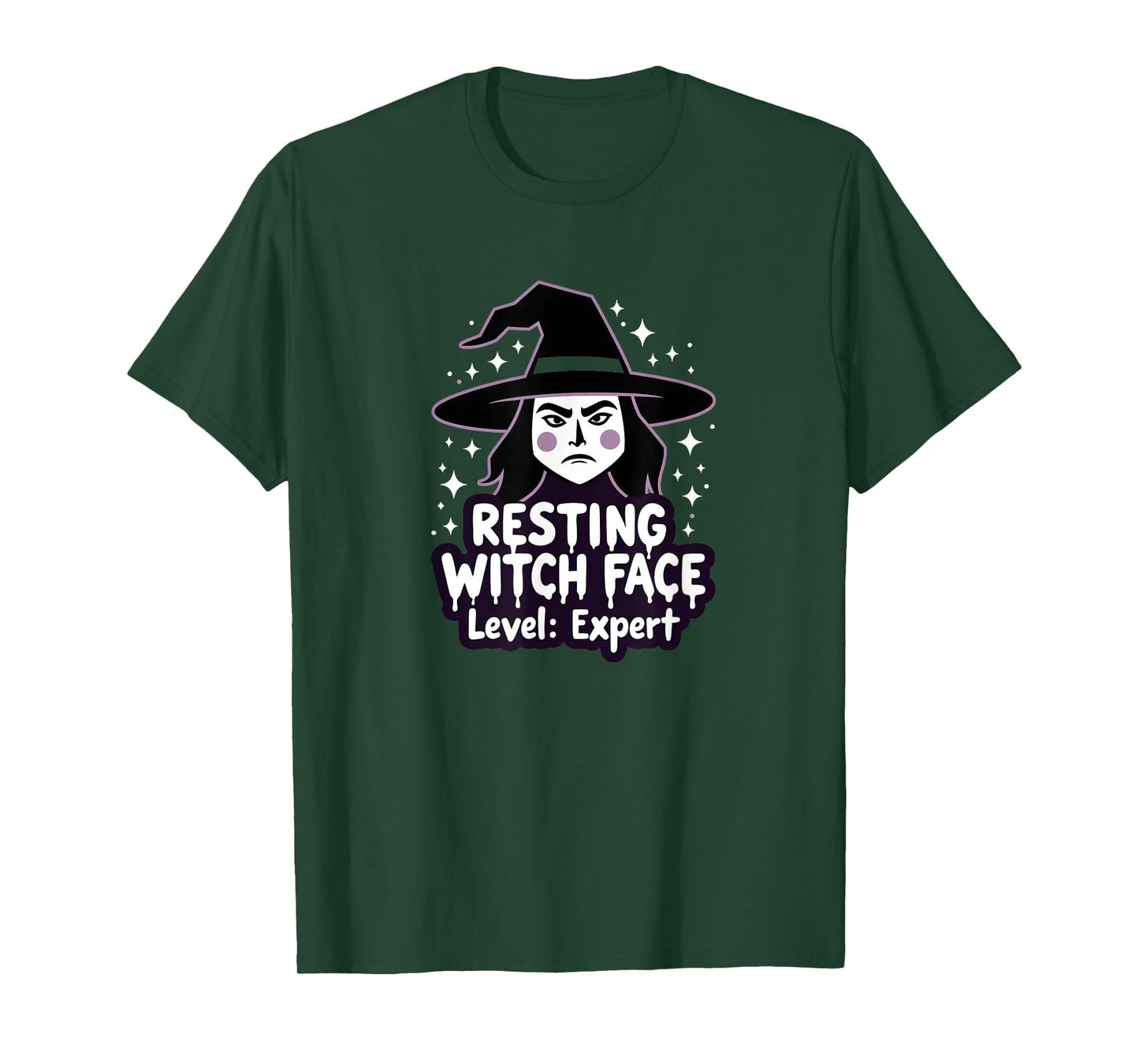 Halloween Humorous Resting Witch Face Expert Level T-Shirt