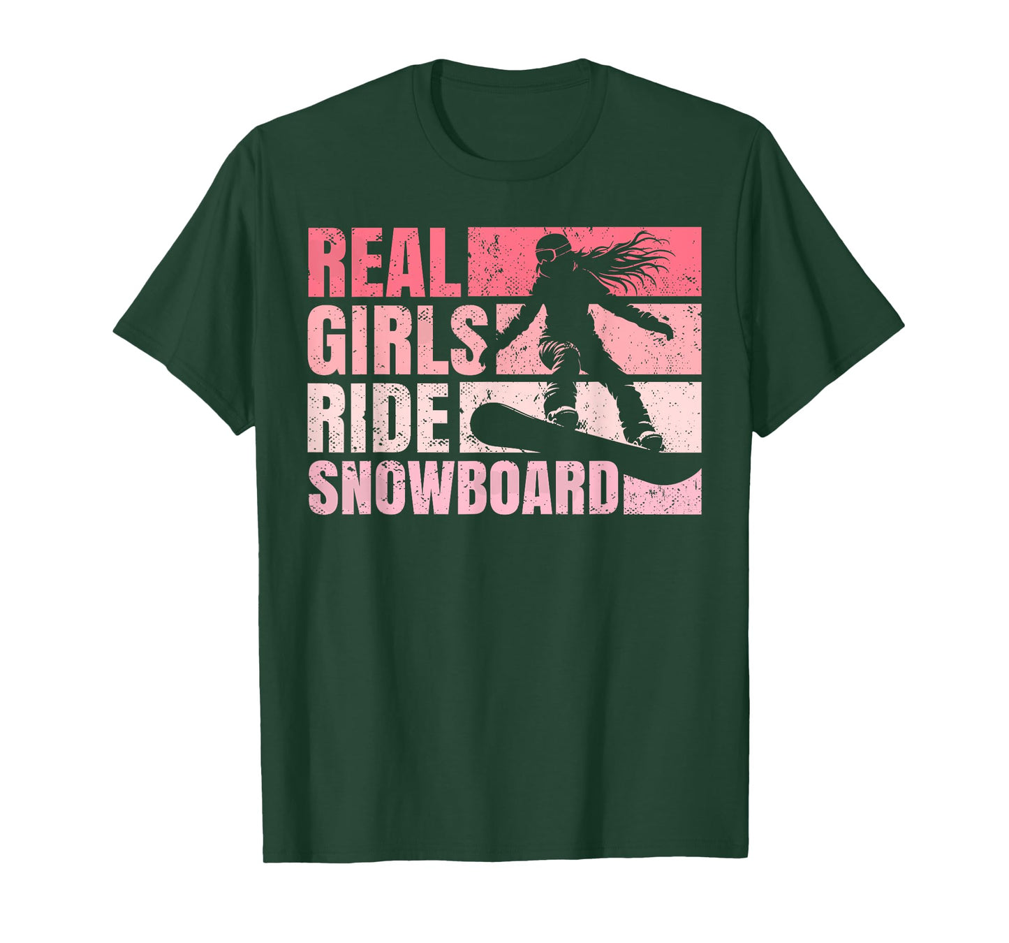 Snowboarding Snowboard Vintage Girl Ride Real Girls Ride T-Shirt