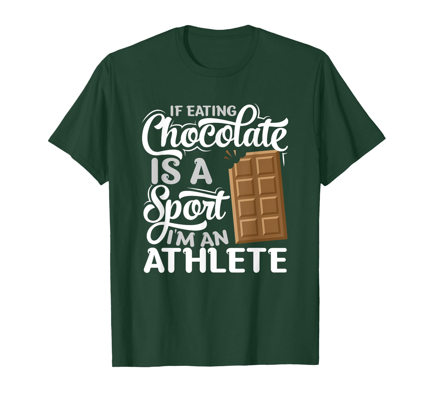 Choco Bar Chocoholic Fitness Athlete - Funny Chocolate T-Shirt