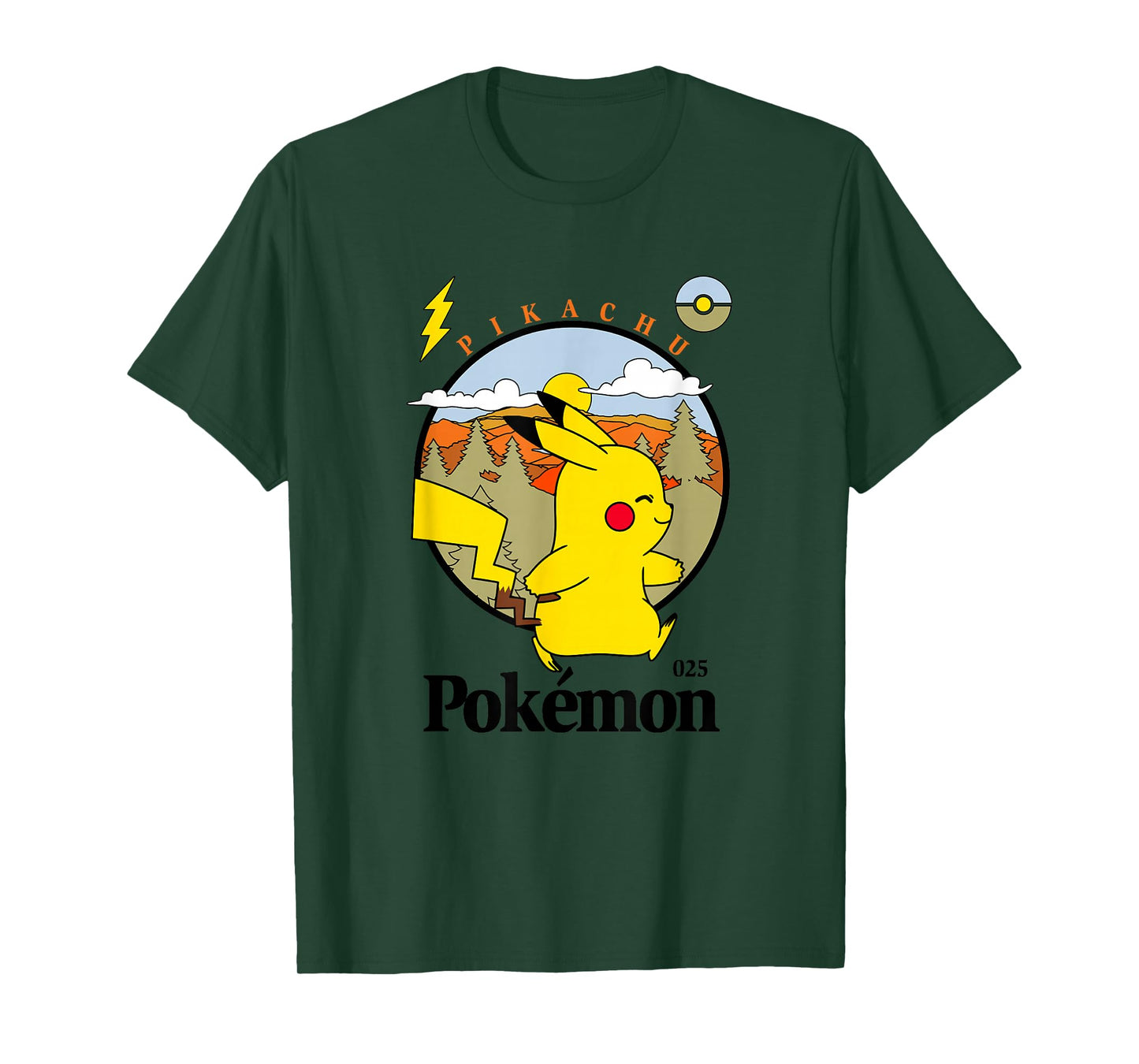 Pokémon Pikachu Outdoor Adventures Vintage Post Card T-Shirt