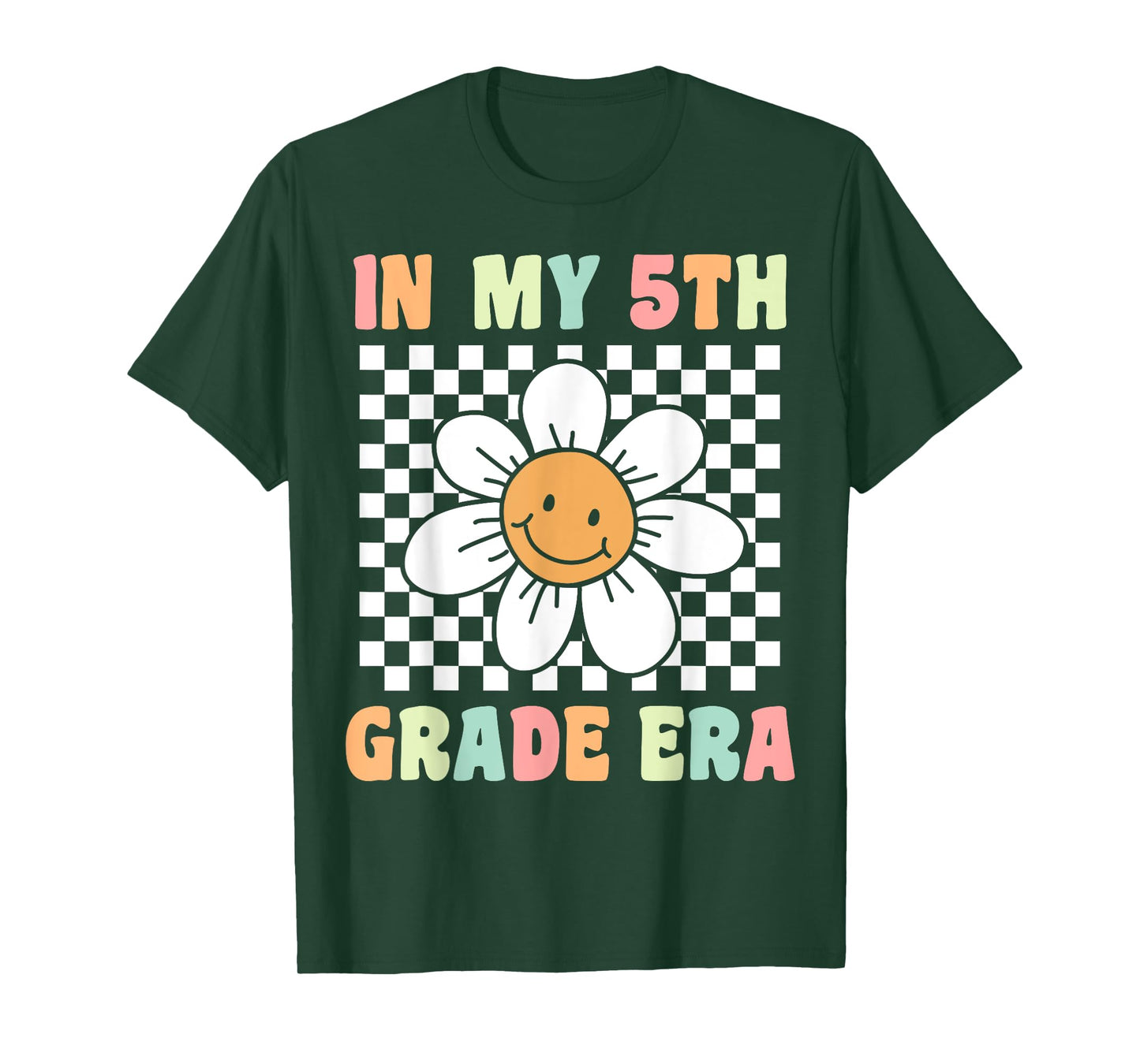 In My 5th Grade Era Flower Groovy Fifth Grade Back to School T-Shirt