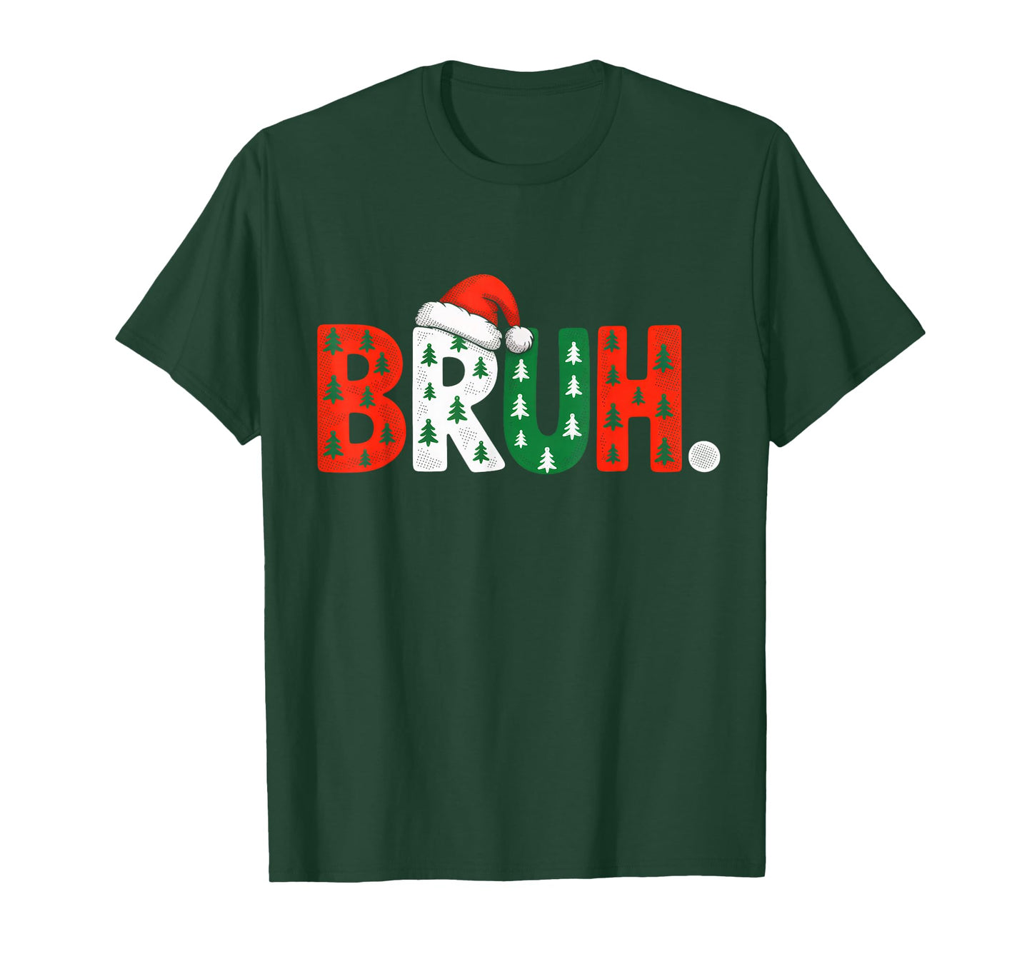 Bruh Funny Christmas for Men Teens Boys Kids Xmas Pajamas T-Shirt