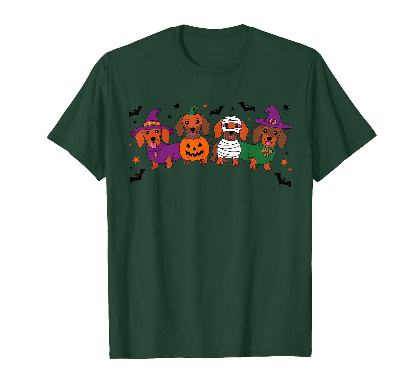 Halloween Dachshund Dogs Funny Costume Spooky T-Shirt