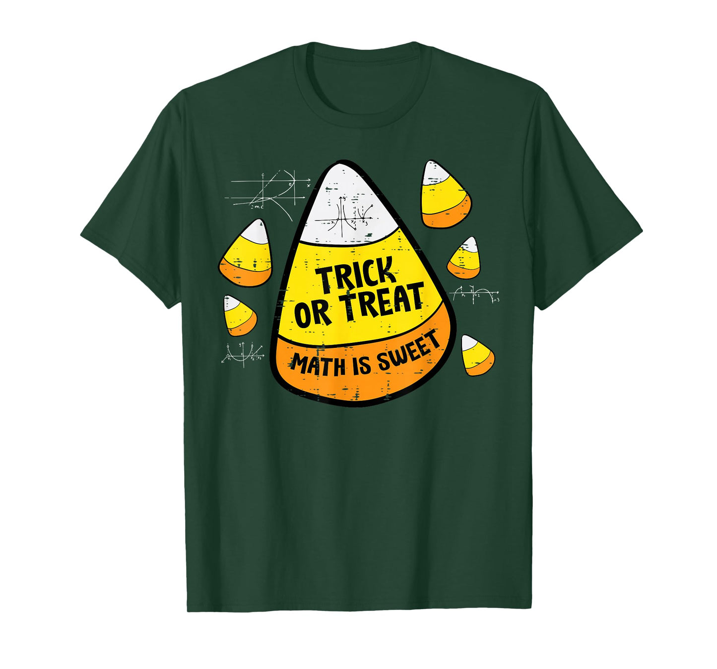 Halloween Candy Corn Math Sweet Trick Treat Men Women Kids T-Shirt