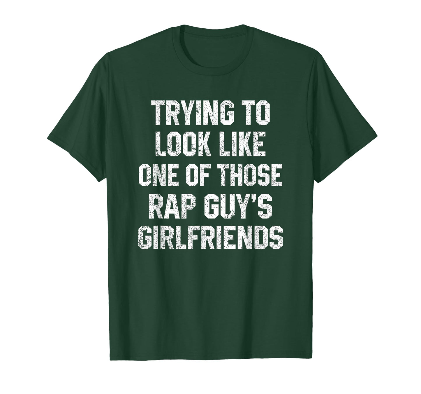 Funny Workout Quote Trying to Look Rap Guy's Sarcastic Gym T-Shirt