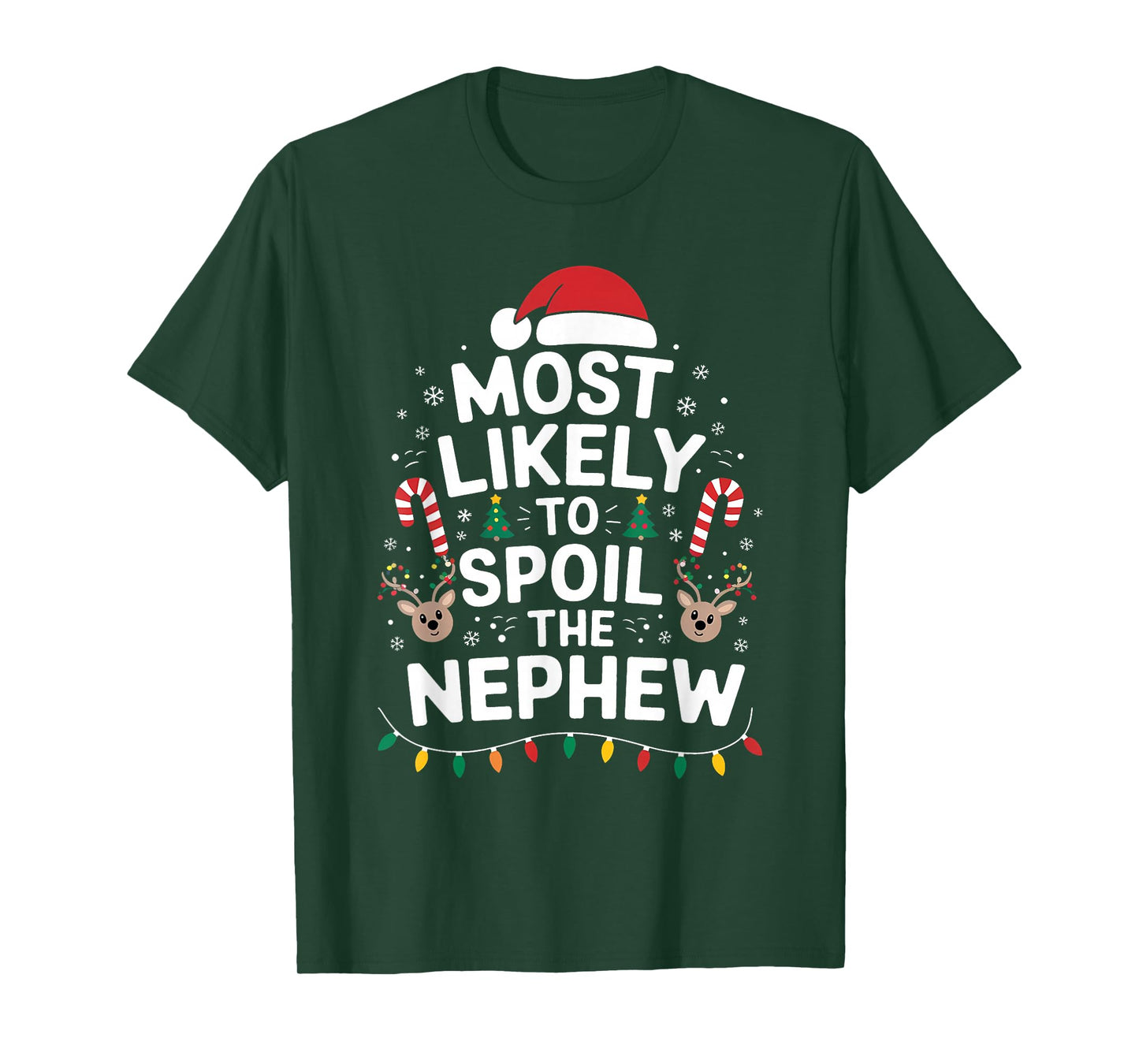 Most Likely to Spoil The Grandson Christmas Party Funny T-Shirt
