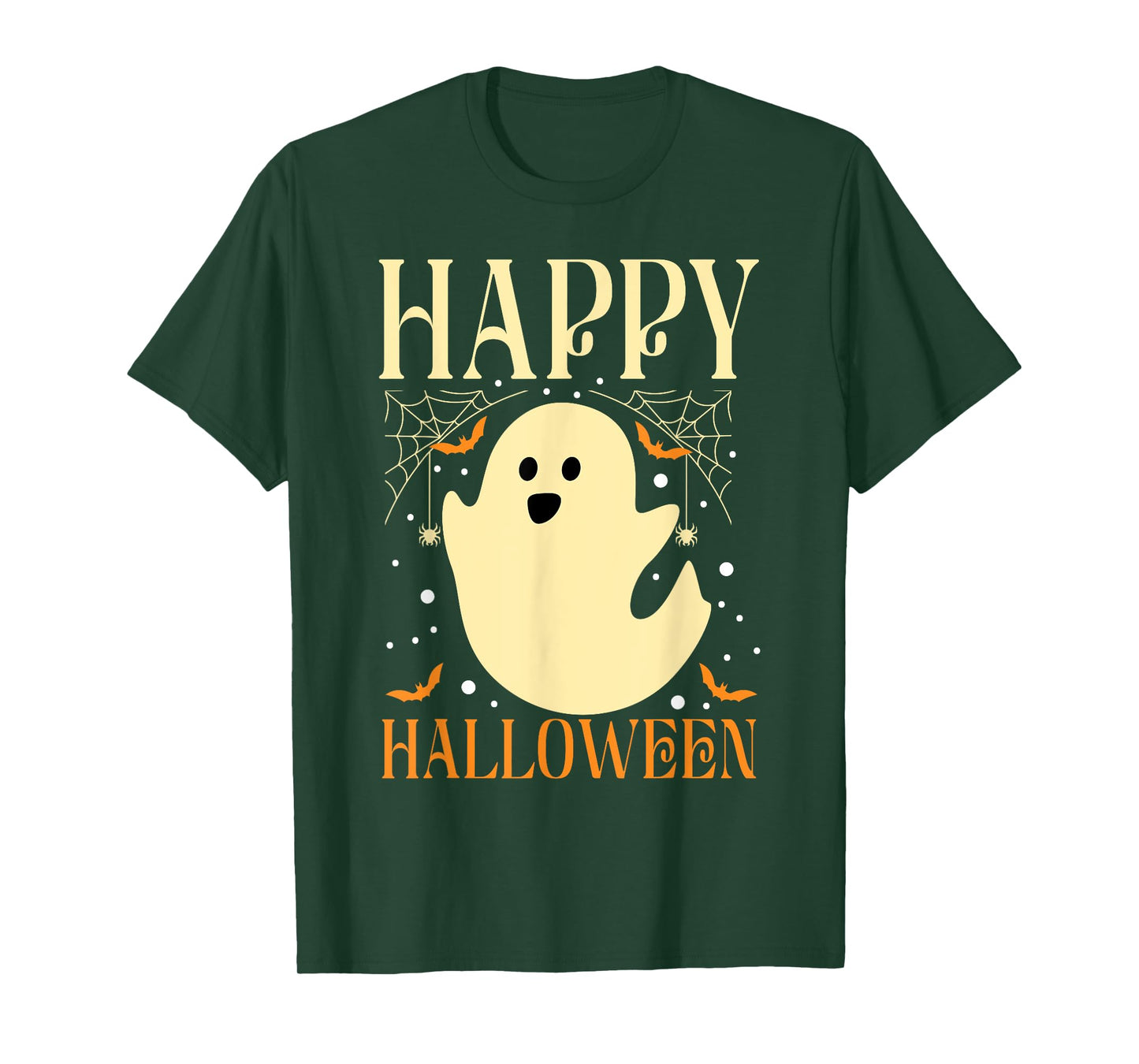 Happy Halloween Ghost Cute Spooky Boo Adults Kids T-Shirt
