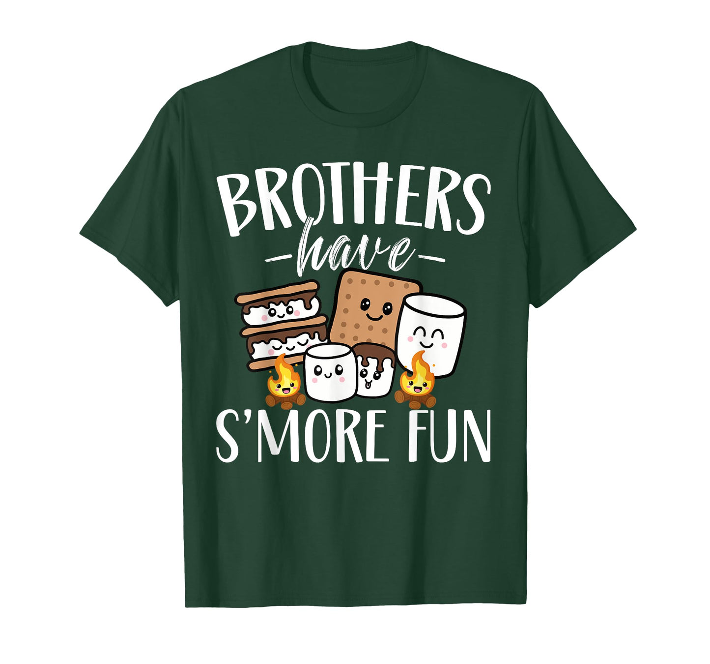 Brothers Have Smore Fun Funny Kawaii Smores Camping kids T-Shirt