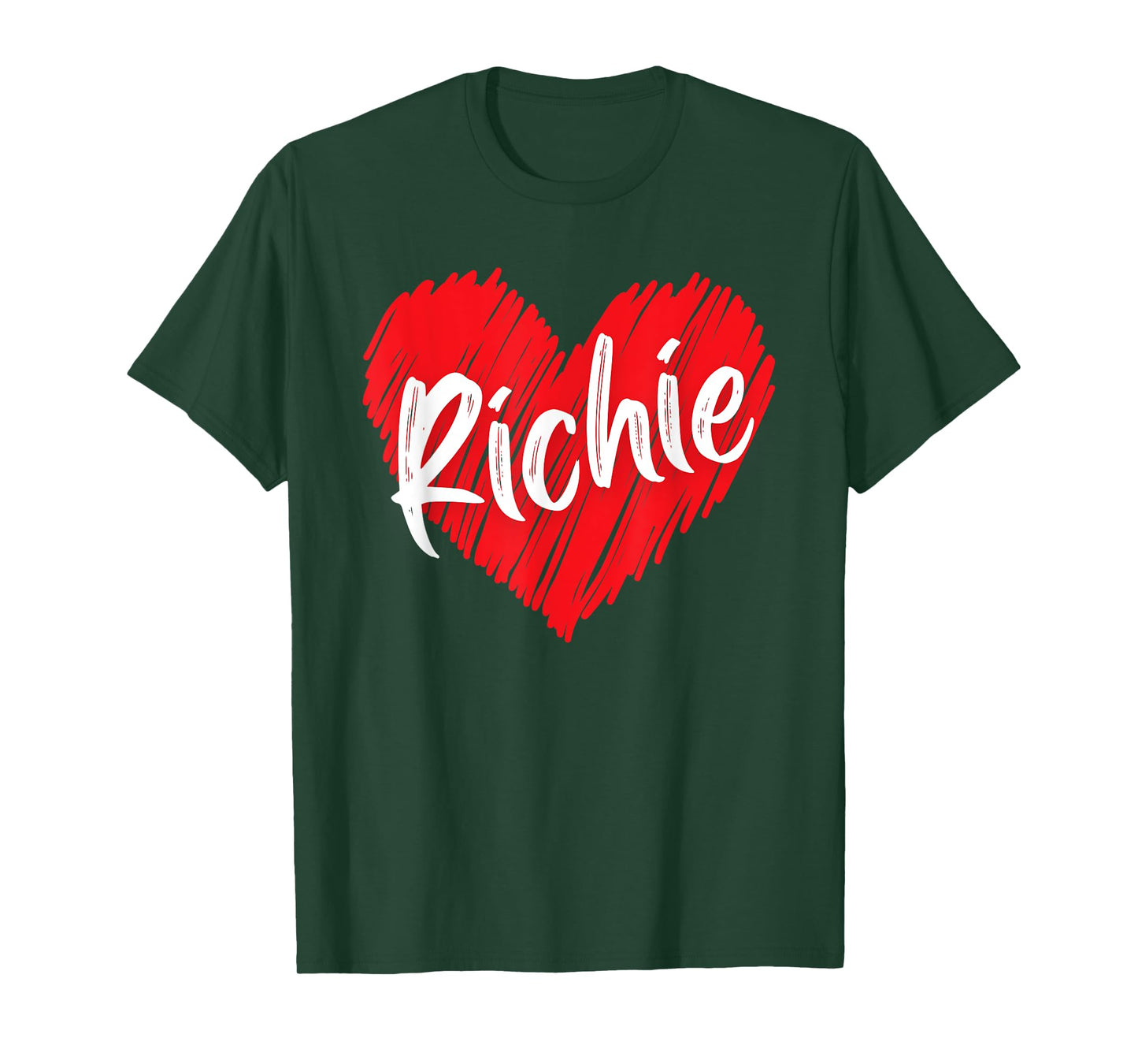 I Love Richie Heart Personalized Name Richie T-Shirt