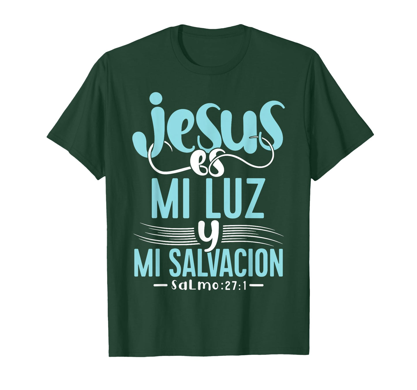 Camisetas Cristianas en espanol Con Frases Biblia Salmo 27:1 T-Shirt