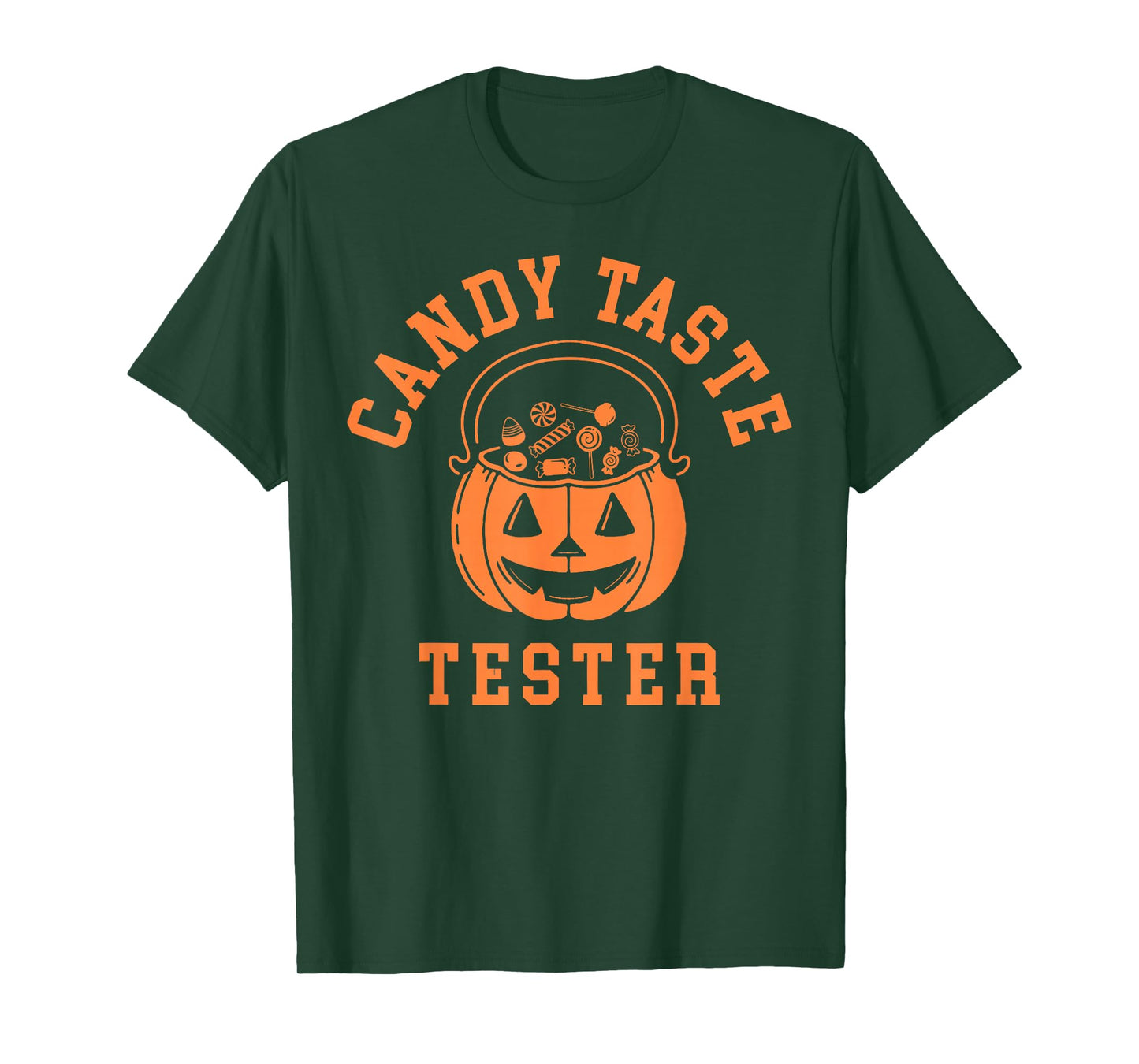 Halloween Candy Taste Tester Pumpkin Bucket Spooky Season T-Shirt