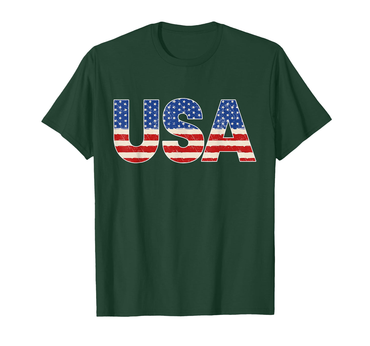 USA US Flag Patriotic 4th of July America Boys Mens Kids T-Shirt