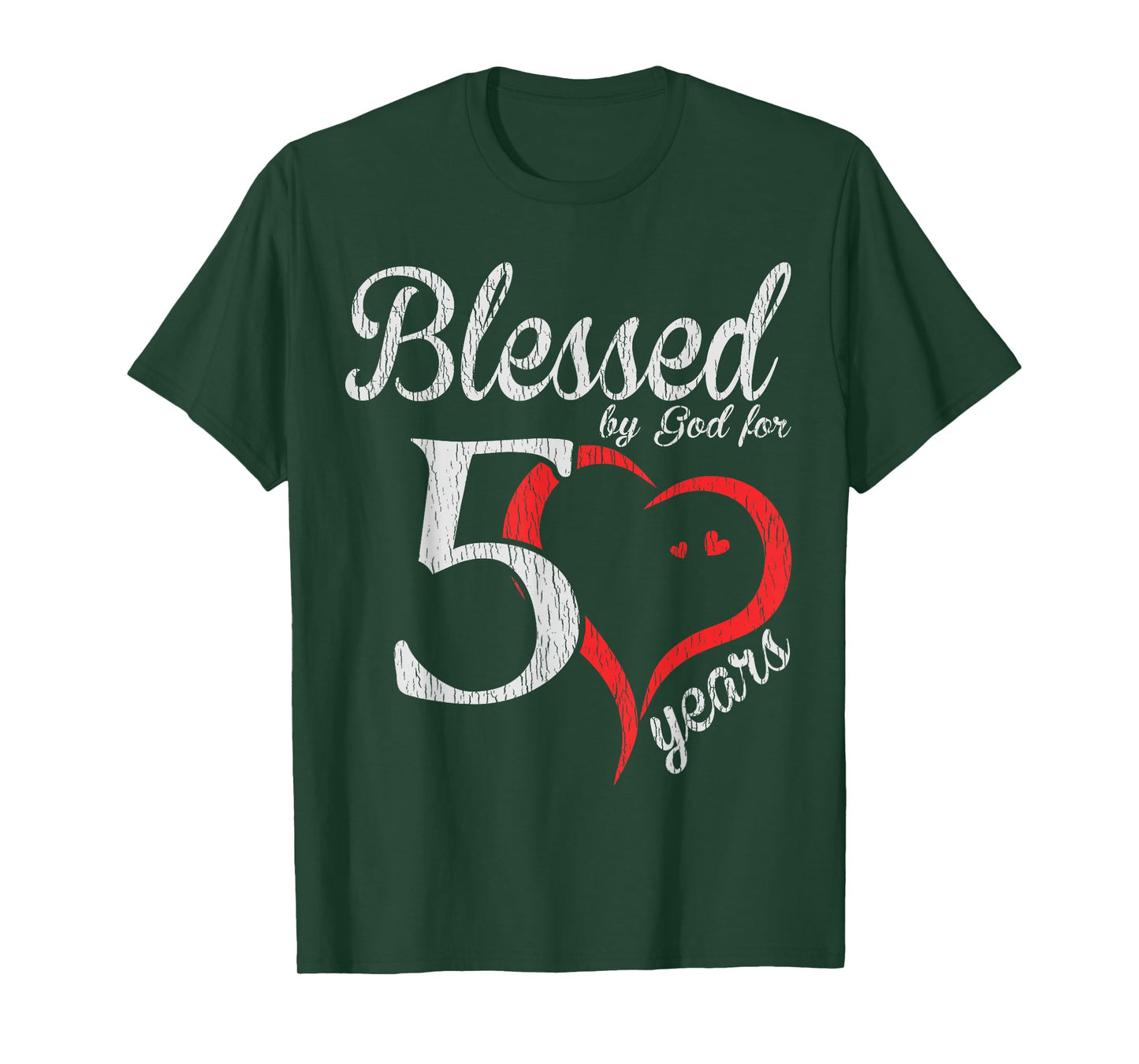 Vintage 50th Birthday Blessed By God For 50 Years Birthday T-Shirt