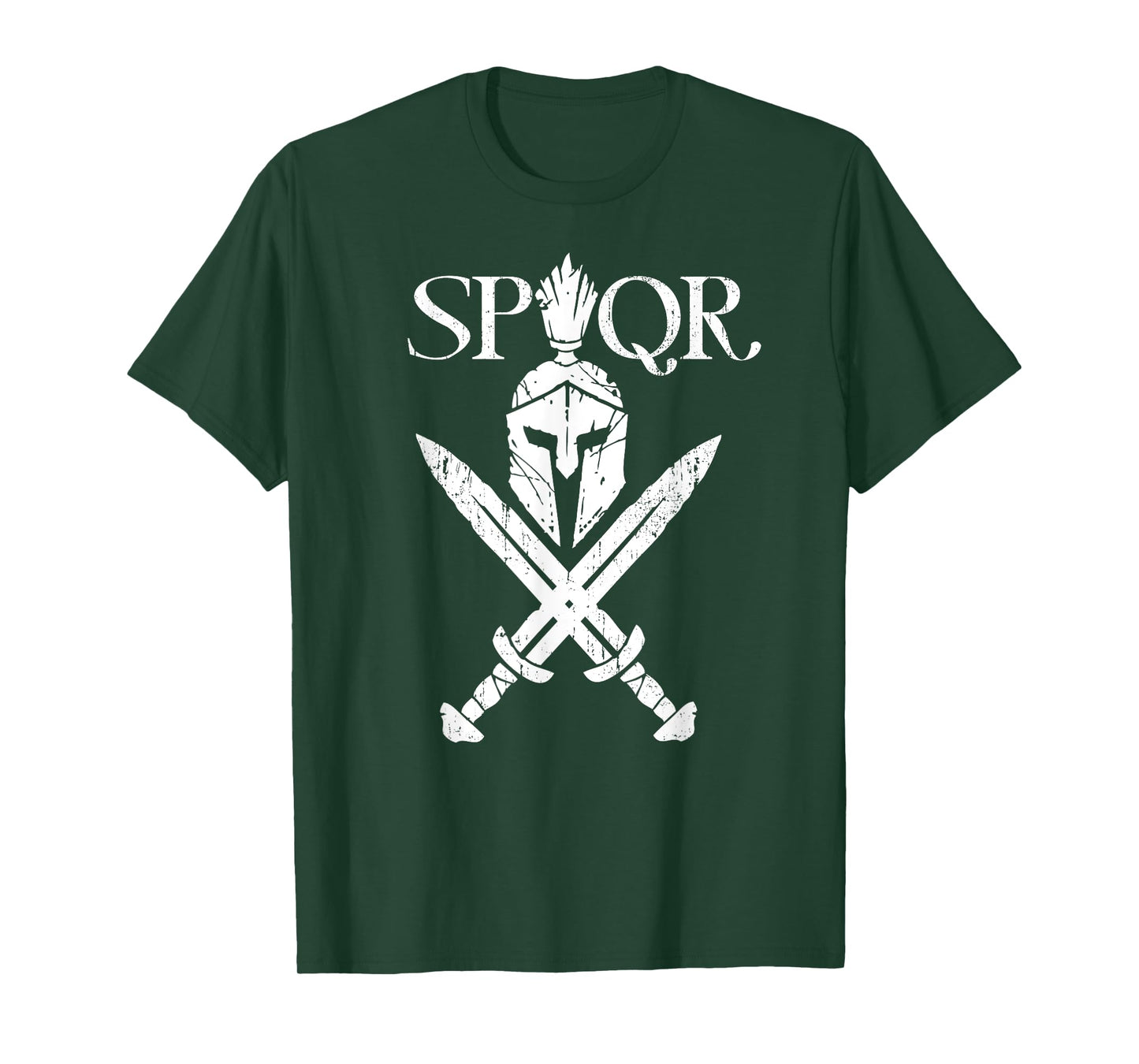 SPQR Roman Legion Soldier Gladiator Warrior Swords Helmet T-Shirt