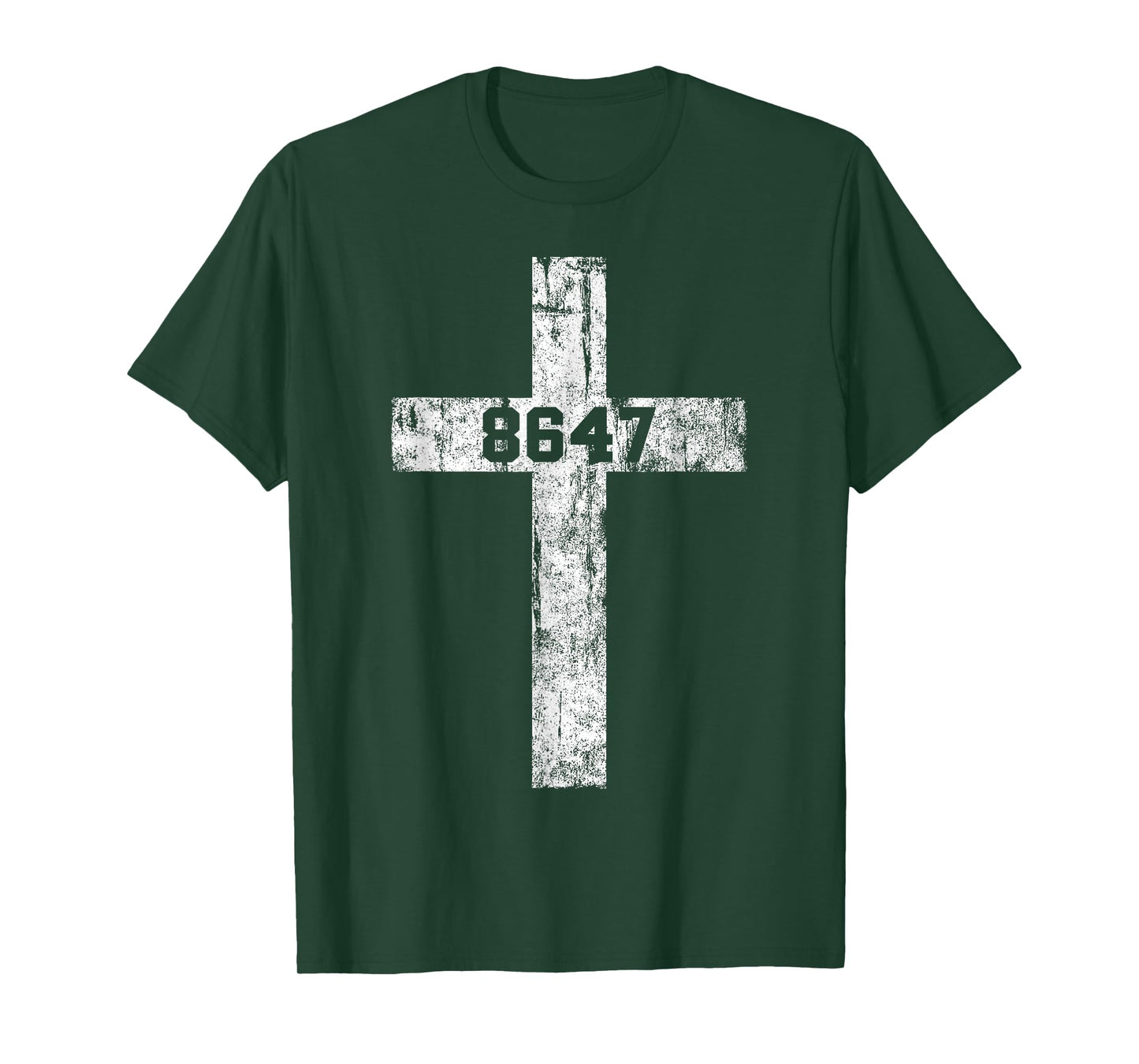 8647 Anti Trump Cross Christian Jesus 86 47 Retro Impeach 47 T-Shirt
