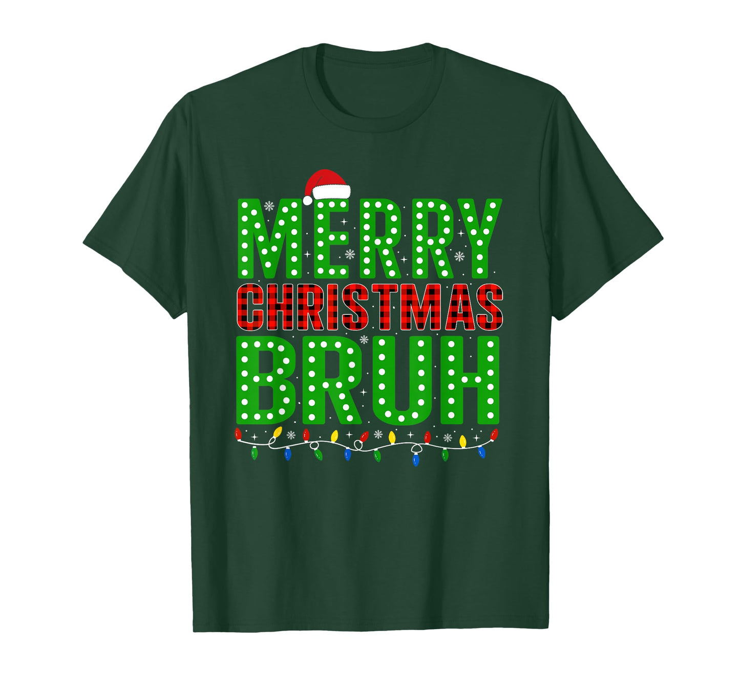 Merry Christmas Bruh Meme Saying Bro Greeting Teens Boys Men T-Shirt
