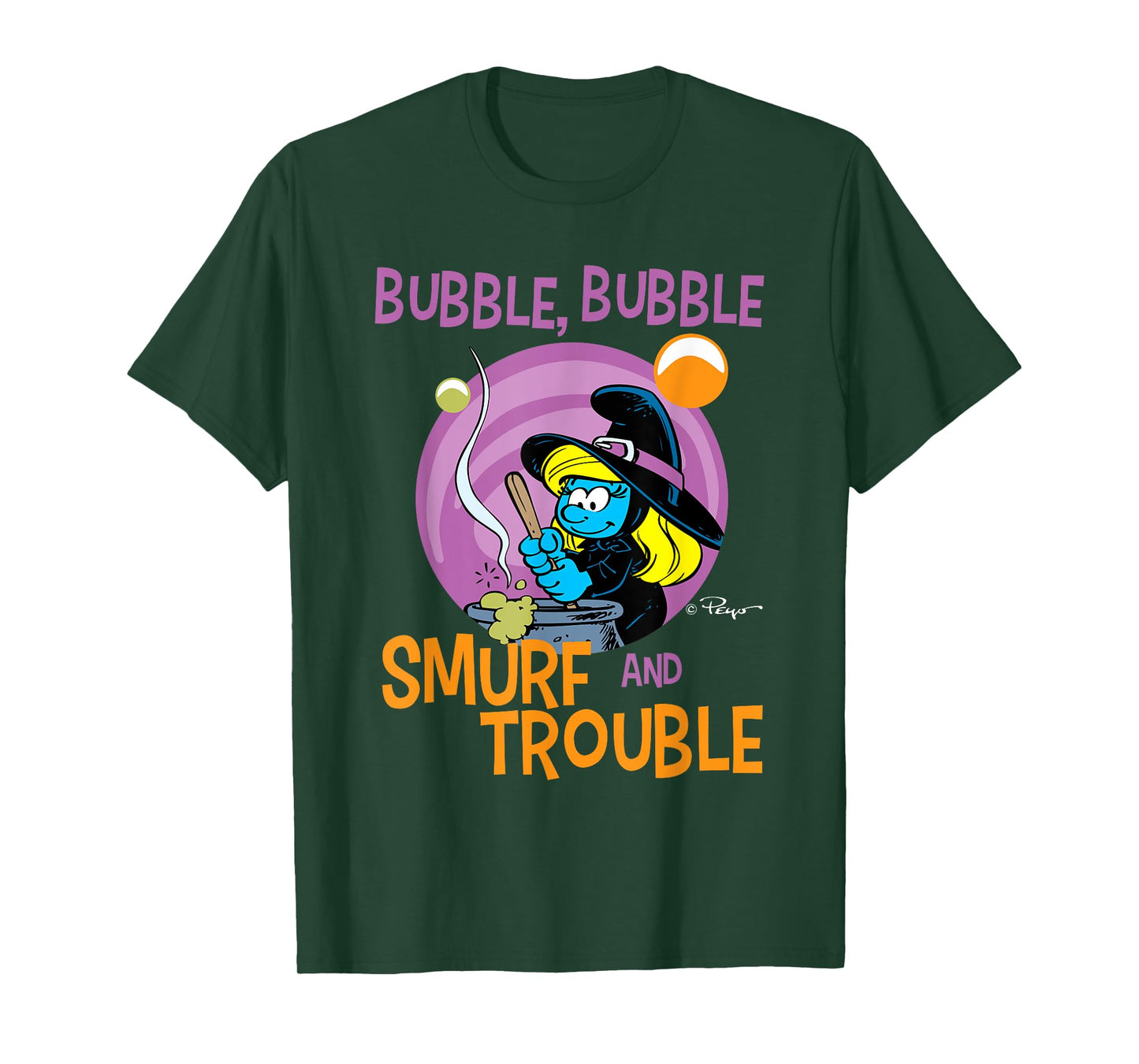 The Smurfs Bubble Bubble Smurf and Trouble T-Shirt