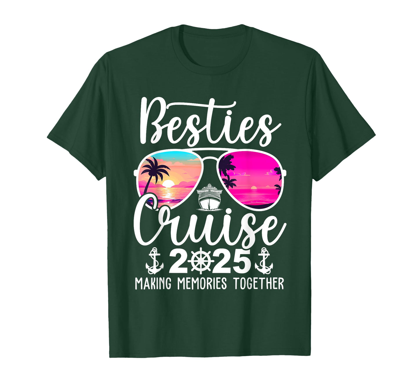 Besties Cruise 2025 Besties Cruising Summer Vacation Trip T-Shirt