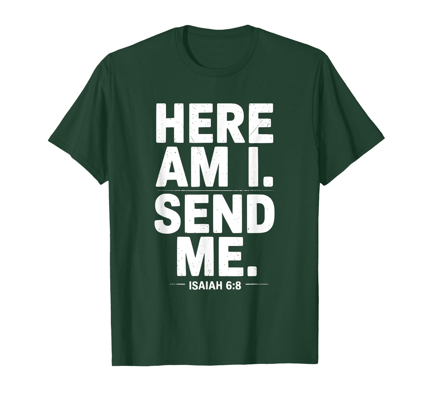 Vintage Here Am I Send Me Mission Team Missionary Trip T-Shirt