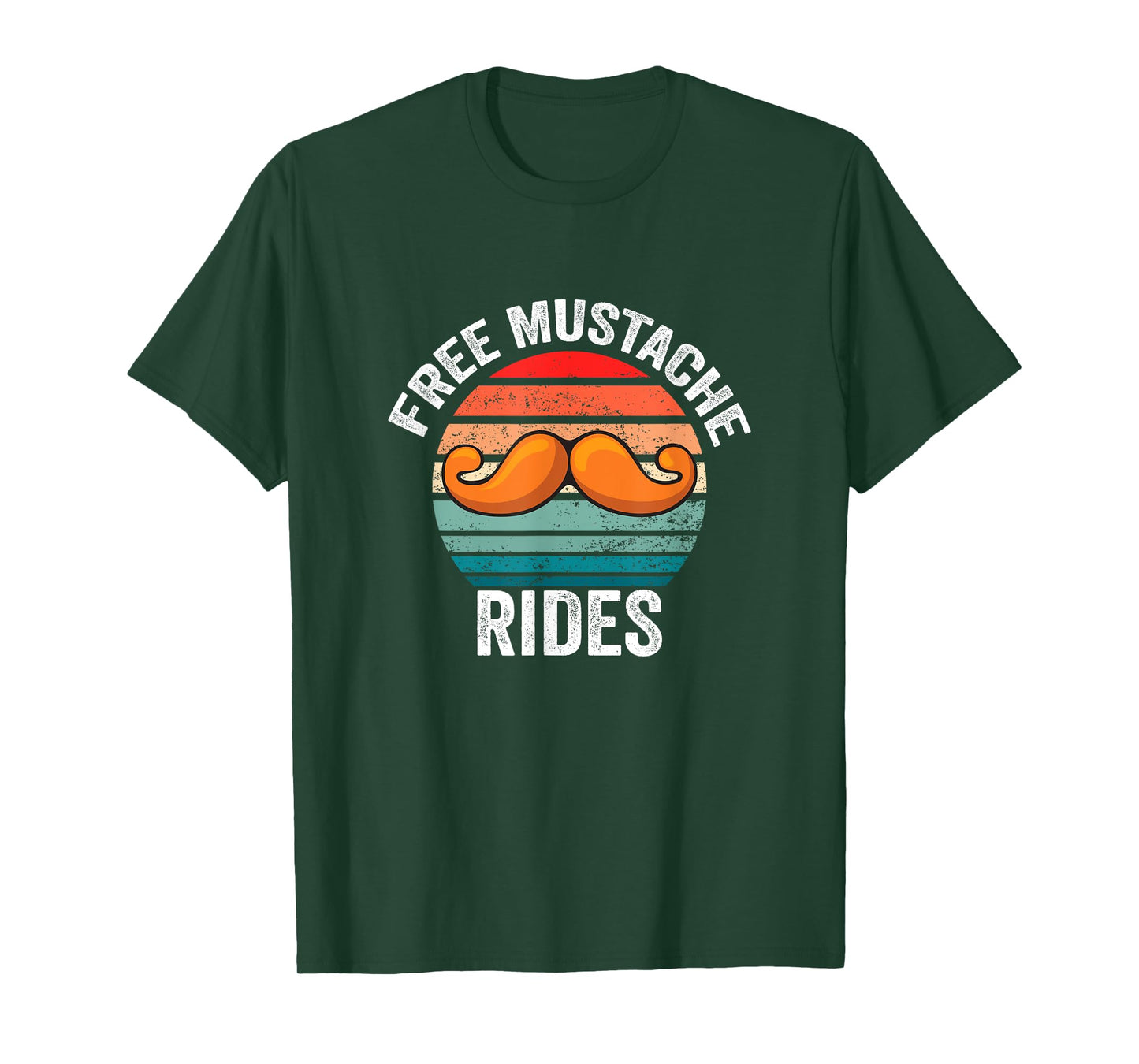 Funny Free Moustache and Mustache Ride T-Shirt