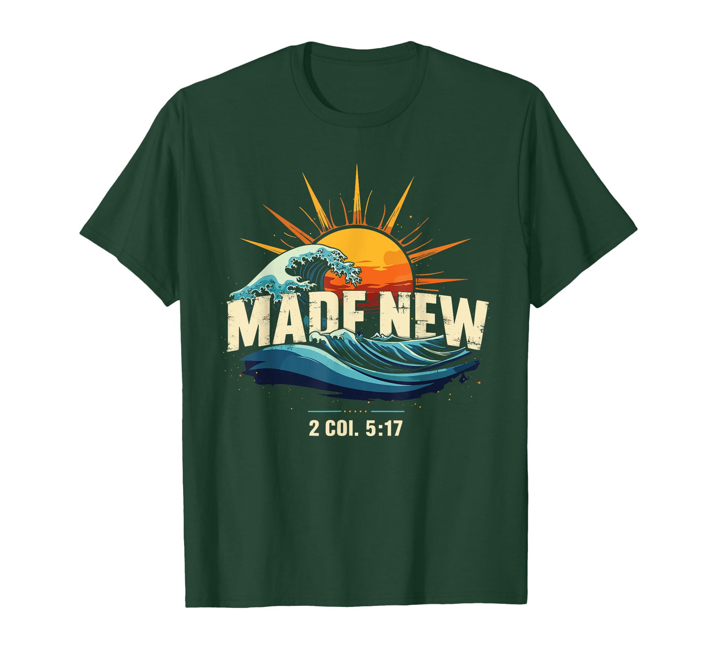 Made New Baptism Shirt Christian Shirts For Youth Baptized T-Shirt