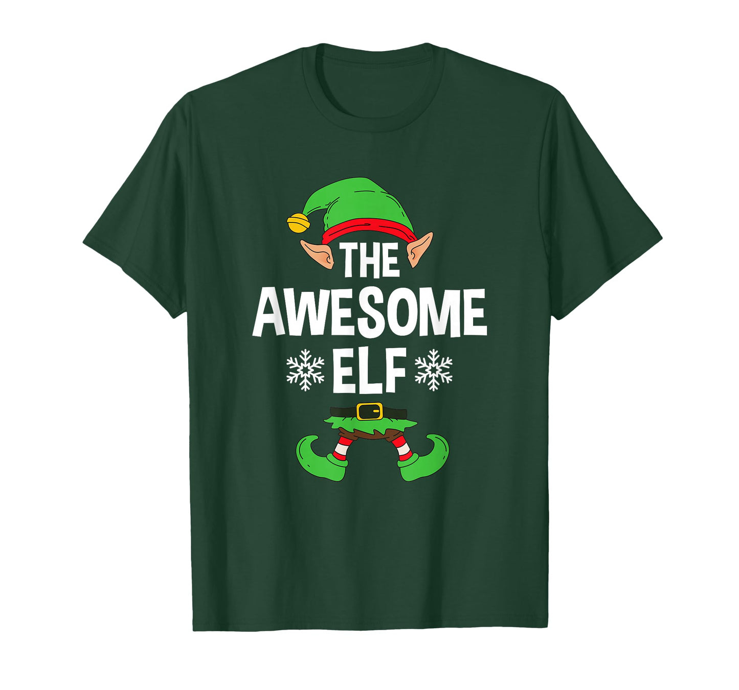 The Awesome Elf Party Family Group Matching X-Mas Saying T-Shirt