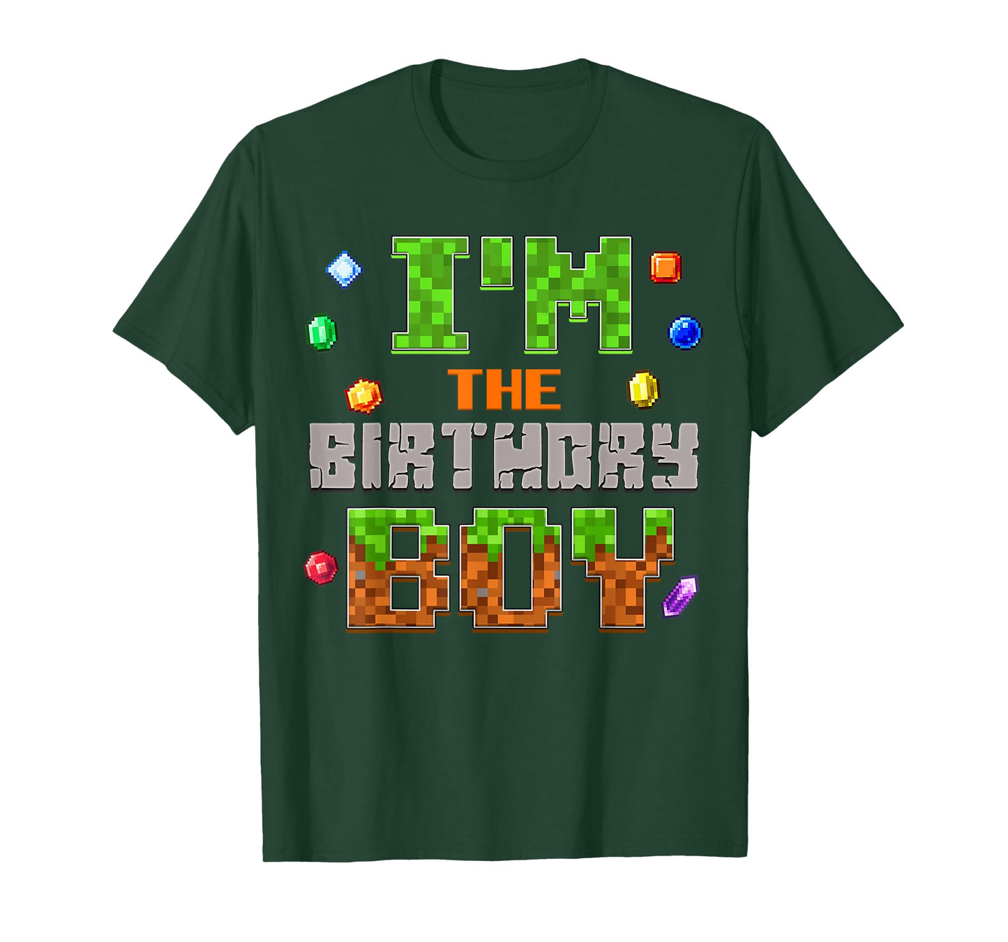 Funny I'm The Birthday Boy Video Game Pixel Number T-Shirt