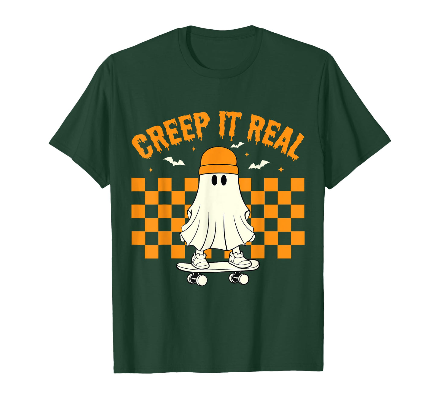 Retro Halloween Cute Ghost Halloween Creep it Real Toddler T-Shirt