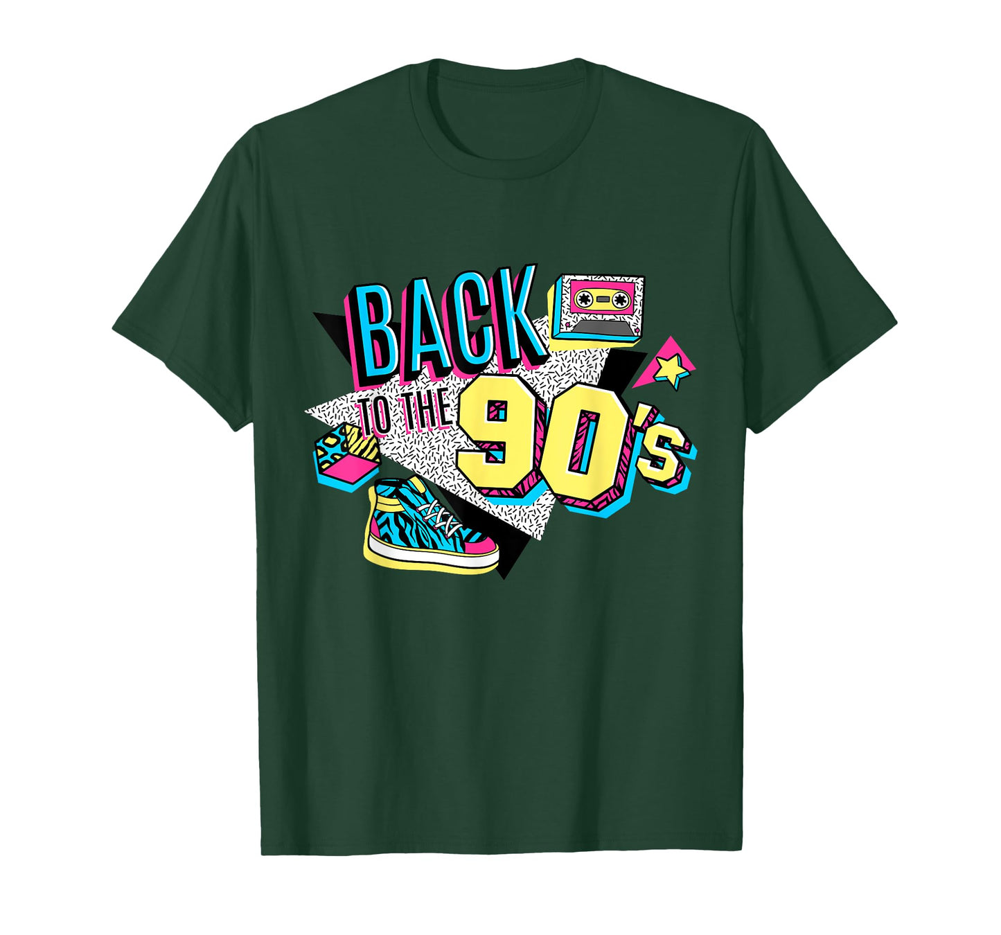 Men's Women's Kids Vintage Retro Back To 90's Graphic Design T-Shirt