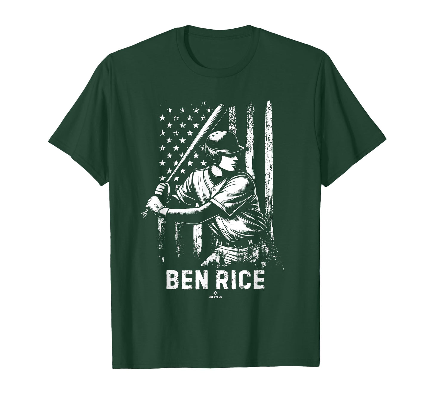 Player Illustration Flag Ben Rice Prospect Baseball Fan Gear T-Shirt