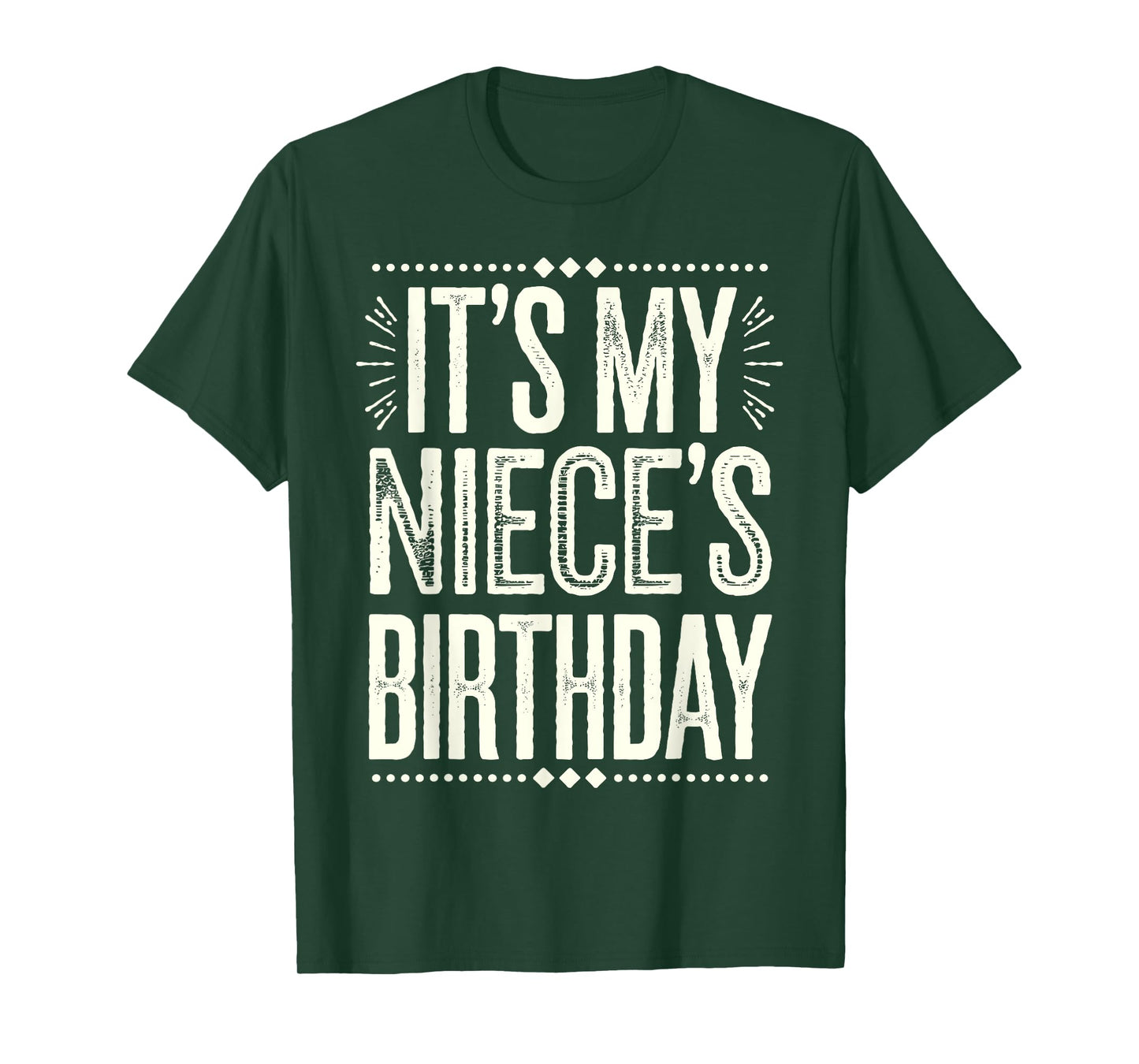 Retro Vintage It's My niece's Birthday Distressed Men Women T-Shirt
