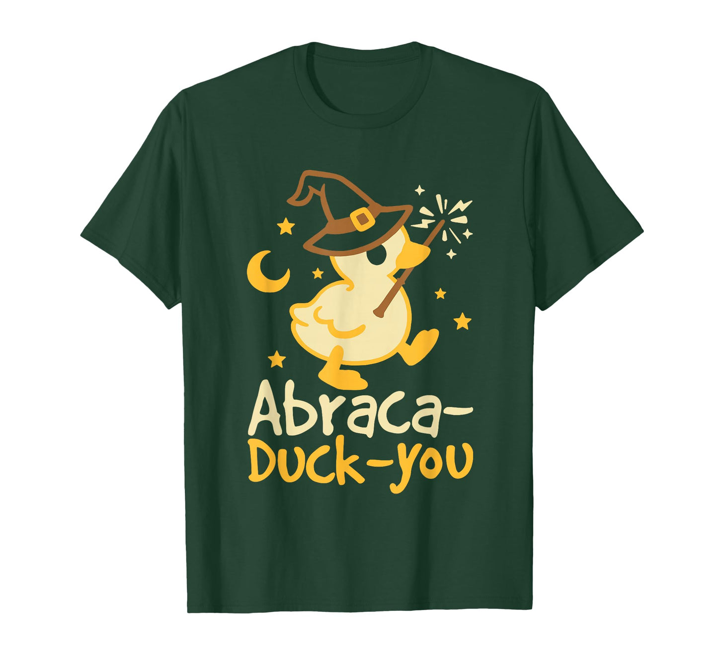 Abraca Duck You Funny Duck Witch Halloween T-Shirt