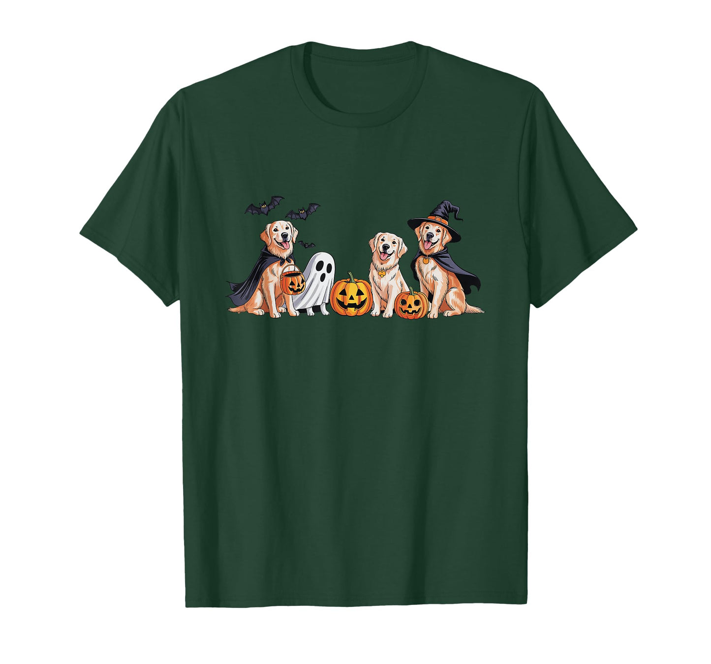 Witch Golden Retriever Halloween Golden Retriever Dog Mom T-Shirt