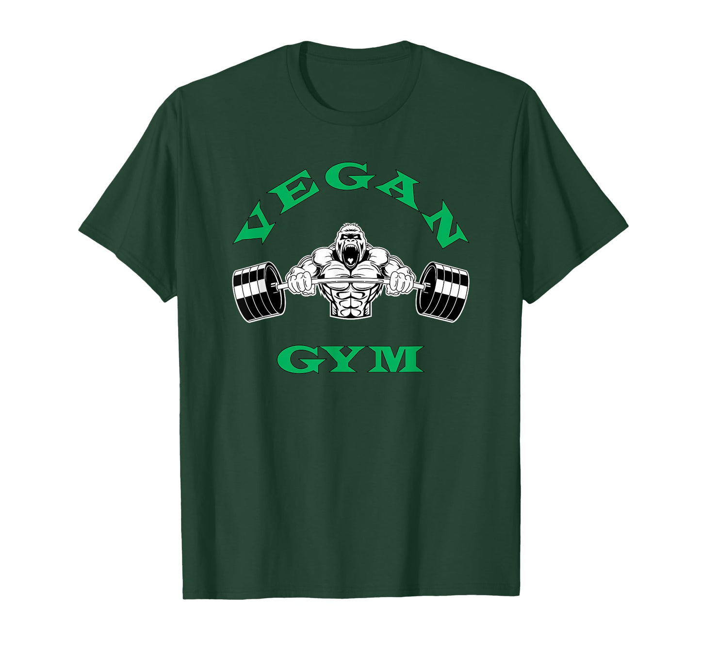 Vegan Shirt - Strong Gorilla Vegetarian Plant Based Gym Tee T-Shirt