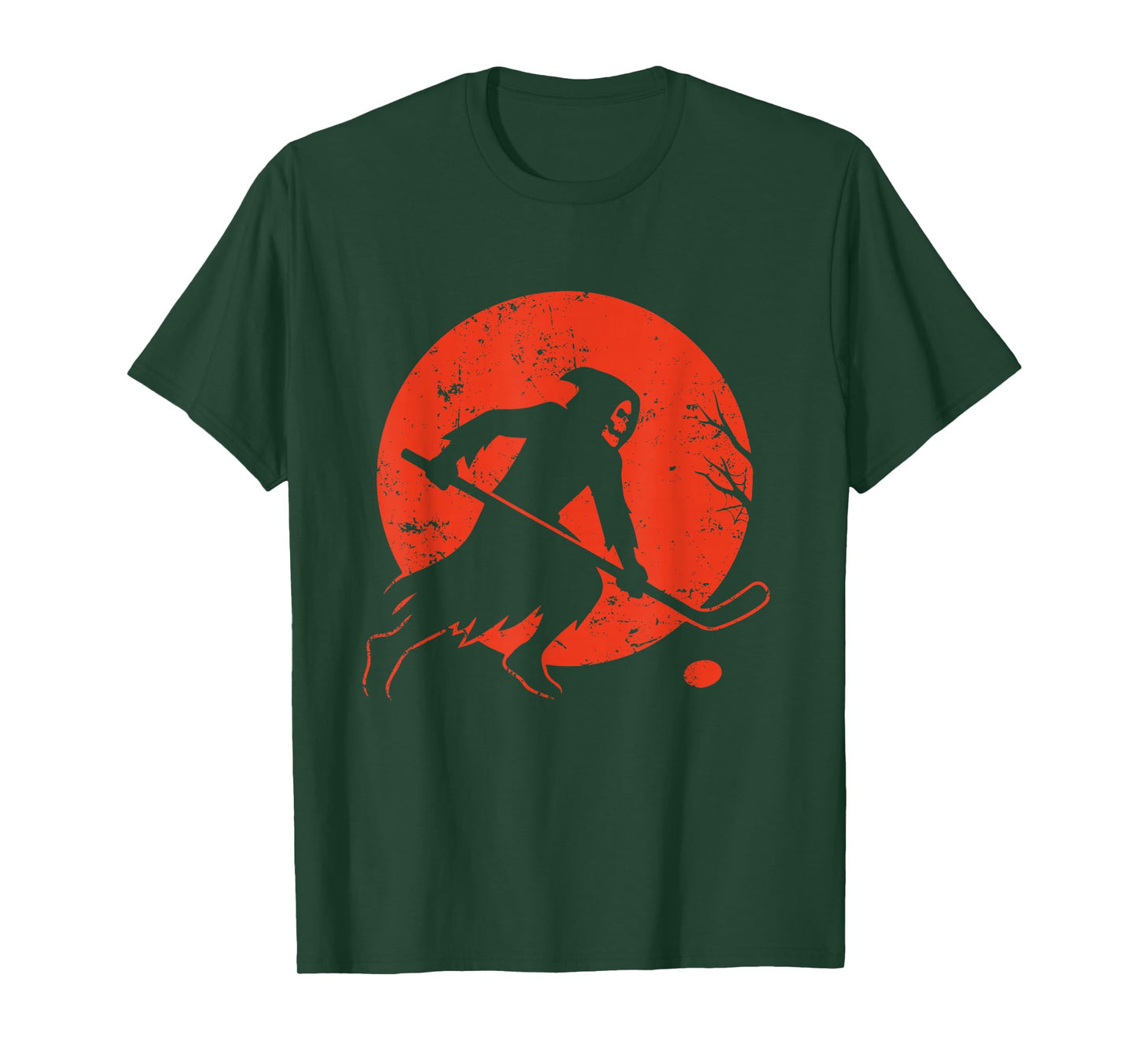 Reaper Hockey Under Moon T-Shirt