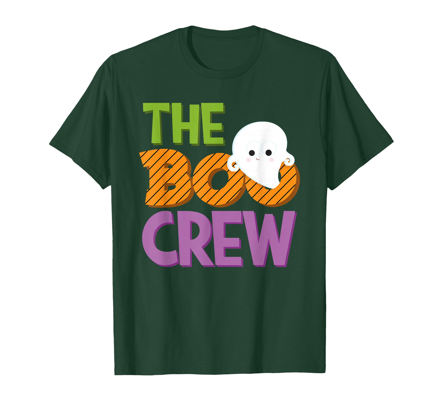 Halloween Ghost The Boo Crew Costume Matching Women Kids Men T-Shirt