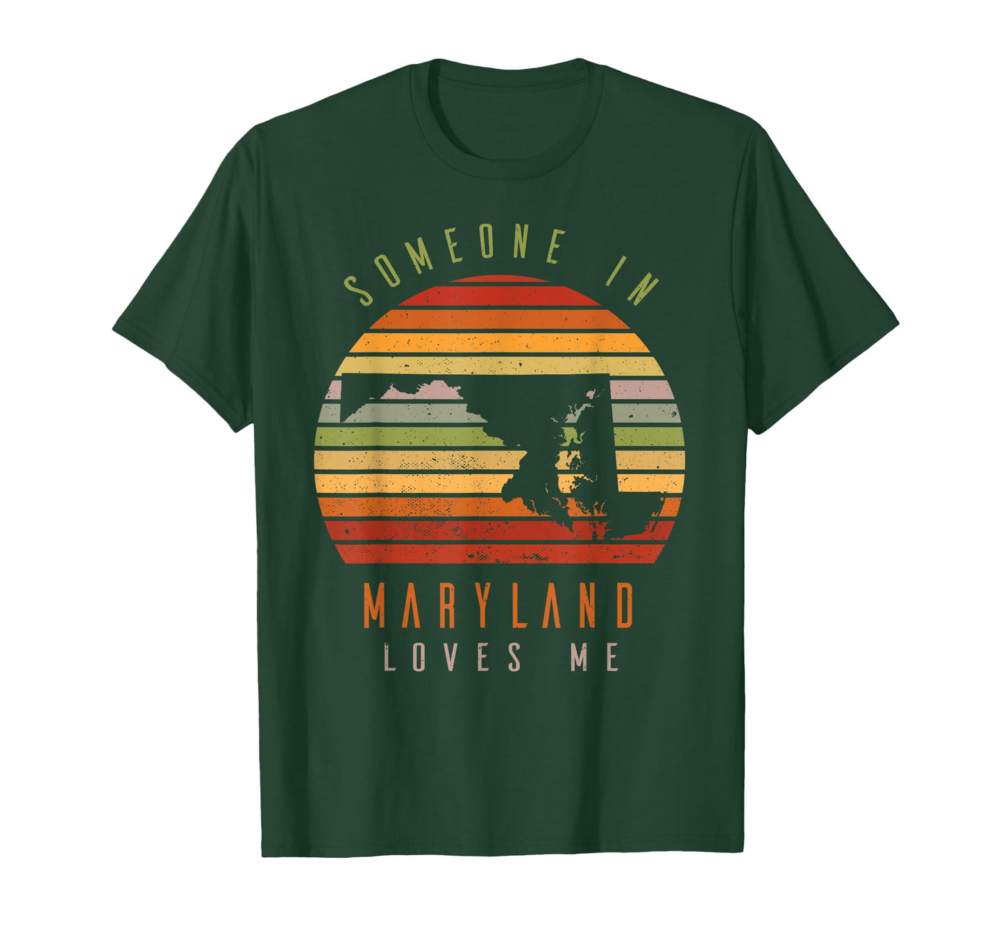 Someone In Maryland Loves Me Vintage State Retro T-Shirt