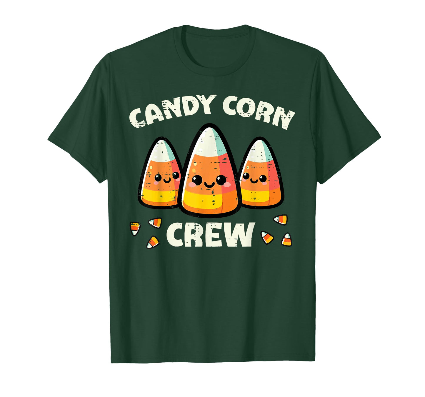 Halloween Candy Corn Crew Matching Costume Kids Men Women T-Shirt
