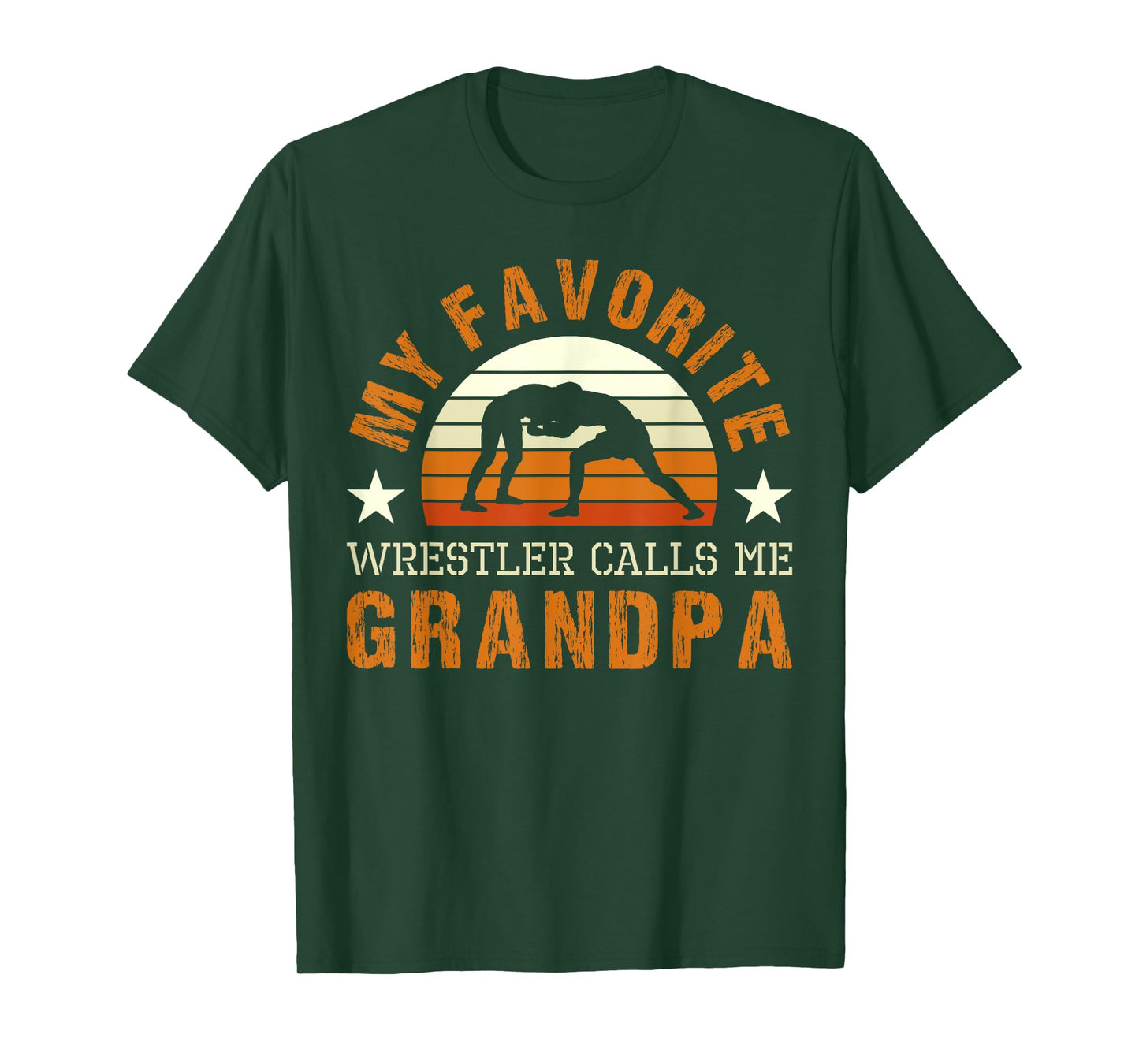 My Favorite Wrestler Calls Me Grandpa Wrestling Coach T-Shirt